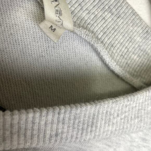 NAP Loungewear Oversized Track Sweatshirt Gray Womens Medium Drawstring Hem - Picture 9 of 12